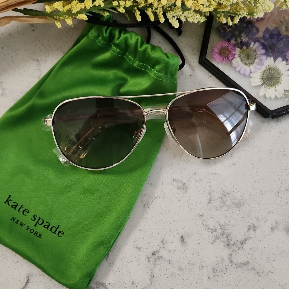 Kate Spade Aviator Sunglasses with Gradient Lenses